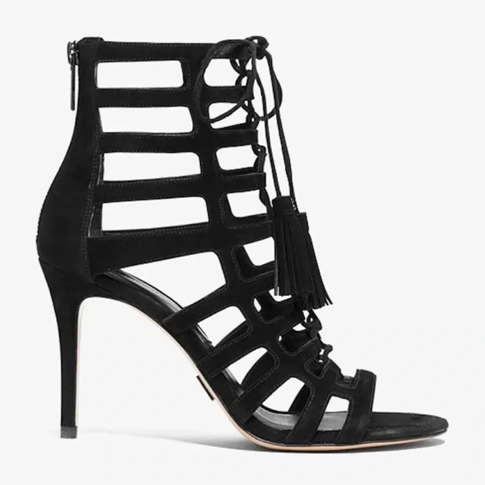 MICHEAL‎ KORS Collection Bardot Suede Stiletto Sandal Size 6.5